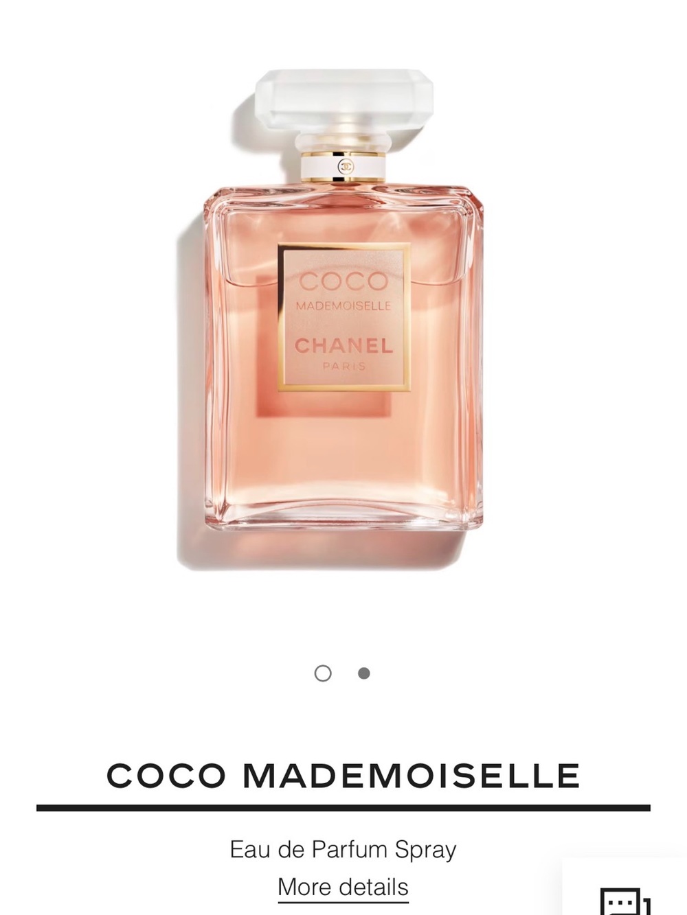 CHANEL Coco Mademoiselle - White & Gold Box